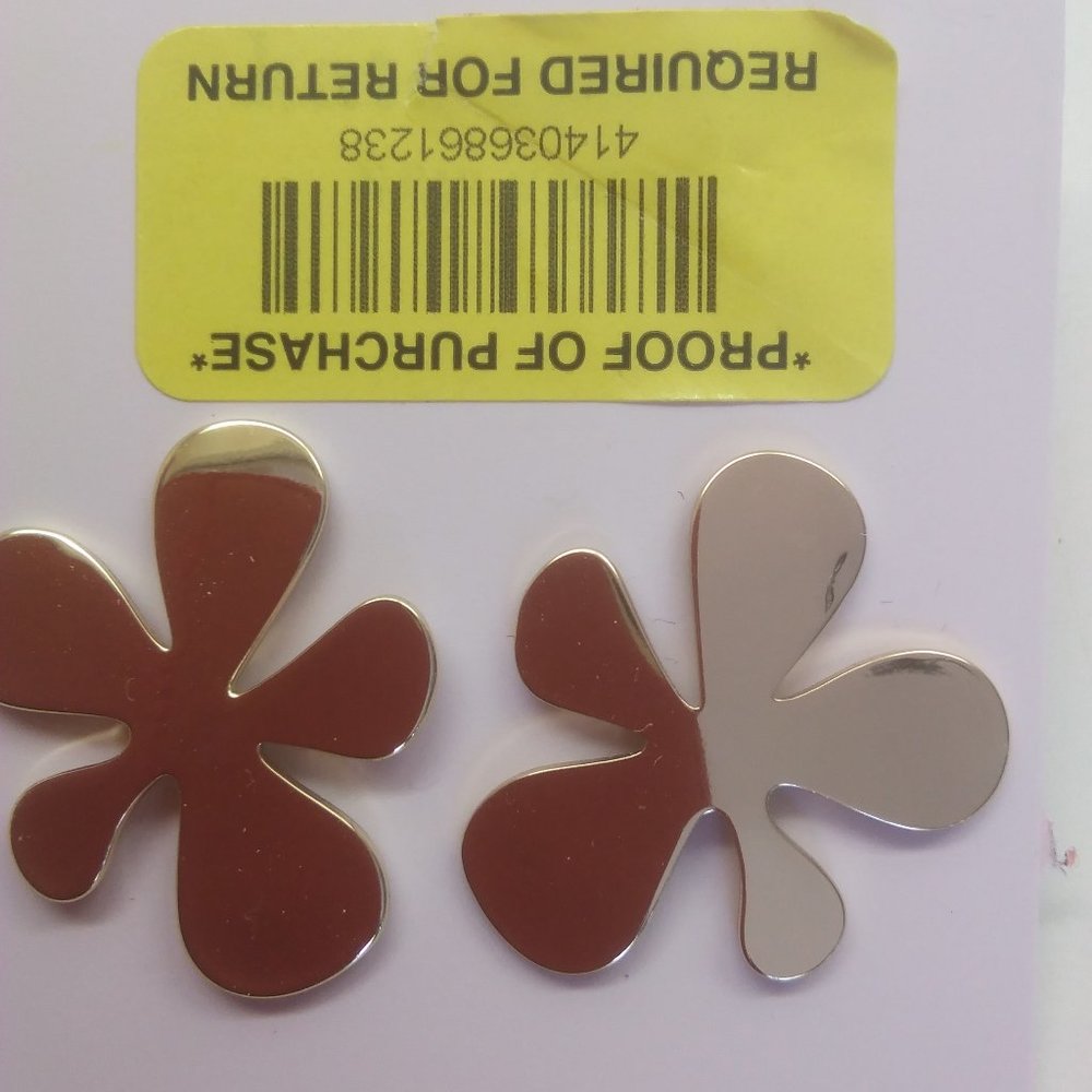 Kate Spade New Gold Metal 5-Leaf Clover Earrings